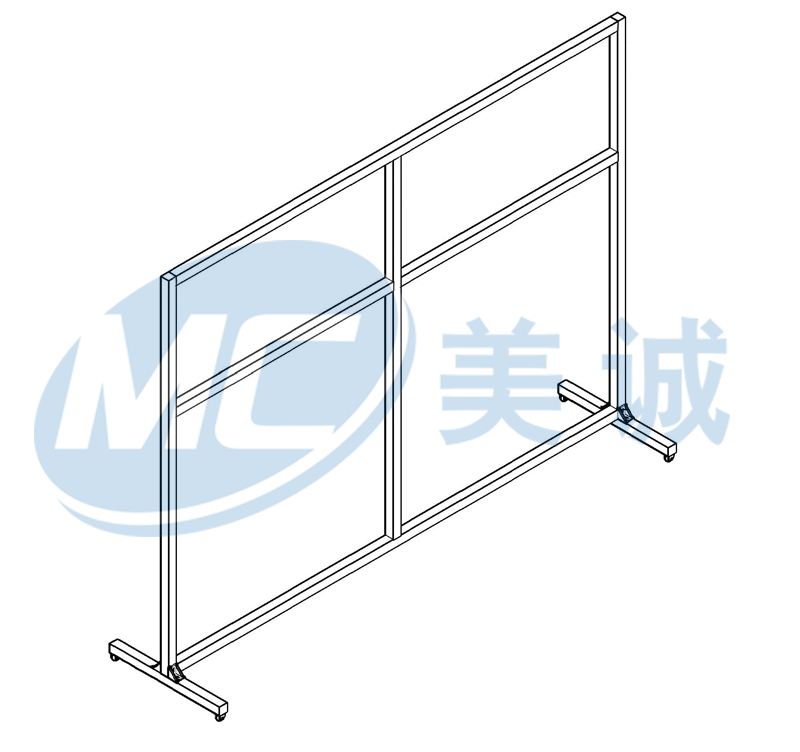 汽車(chē)生產(chǎn)線防護(hù)圍欄圖紙